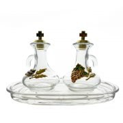 vinajeras de cristal pintado