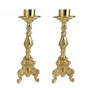 candelero rococo baño de oro