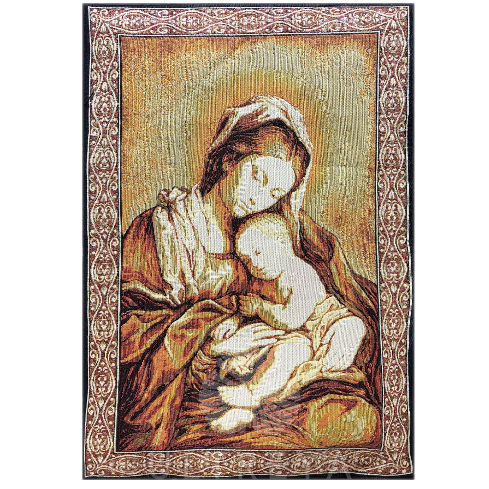 tapiz virgen con niño