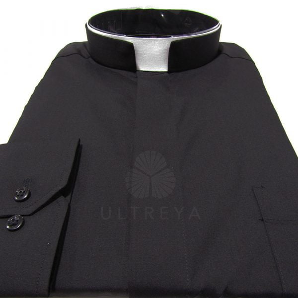 CAMISA SACERDOTE CUELLO ROMANO