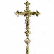 cruz de altar de bronce