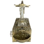 dispensador de agua bendita bronce