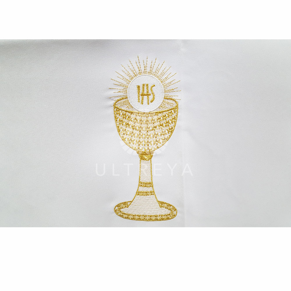 MANTEL DE ALTAR JHS HOJA VID - Imagen 2