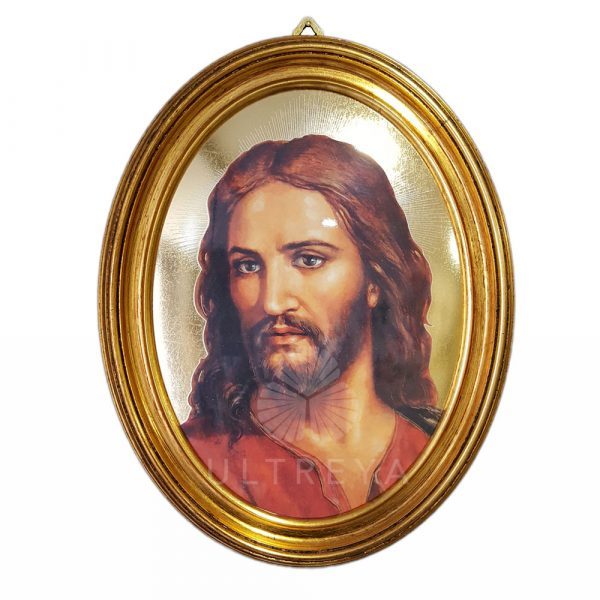CUADRO OVAL ROSTRO DE JESUS