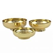 patena con base dorada