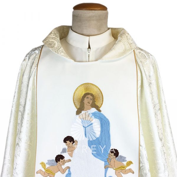 casulla mariana bordada inmaculada