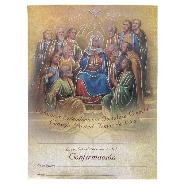pergamino de confirmacion