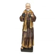 padre pio de pasta madera