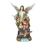 angel de la guarda pasta de madera