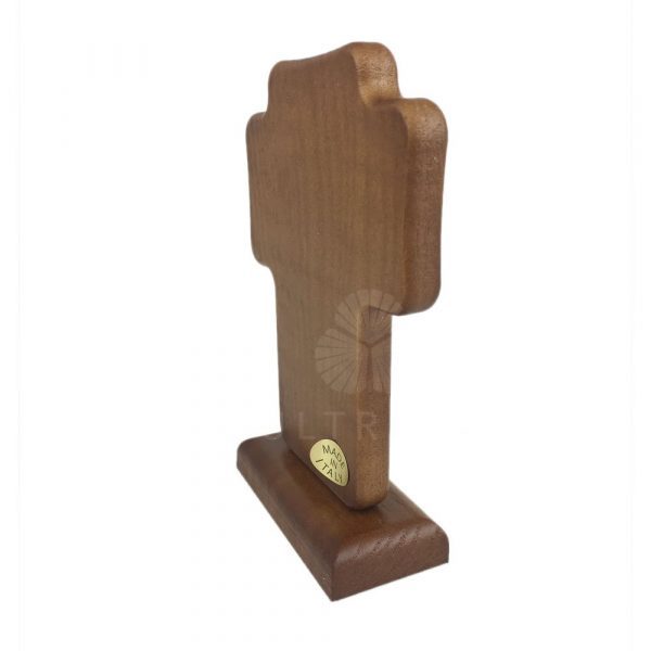 CRUZ MADERA PLATA JESUS - Imagen 2