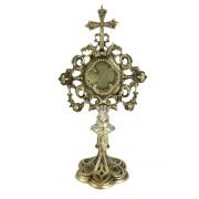 relicario de bronce base gotica