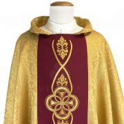 casulla dorada brocada