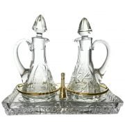 vinajeras cristal tallado