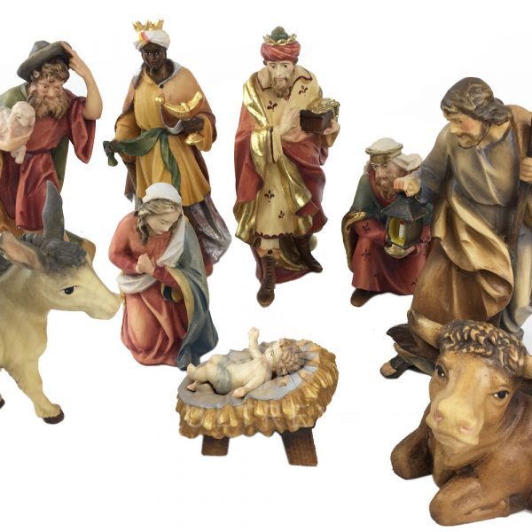 NACIMIENTO 15 CM TALLA DE MADERA - Imagen 2