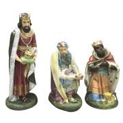 reyes magos en fibra de vidrio