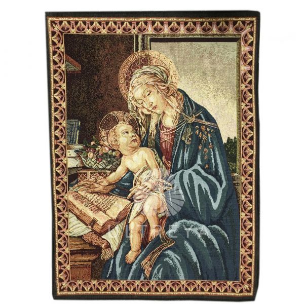 virgen con libro