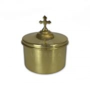 caja de formas metal dorado