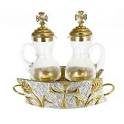 vinajeras metal bicolor