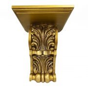 mensula dorada de marmolina