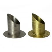 candelero diagonal metal rayado