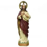 sagrado corazon de jesús de fibra de poliester