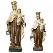 virgen del carmen talla de madera