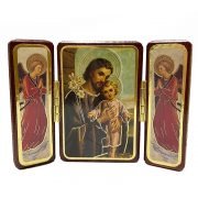 triptico de san jose con niño