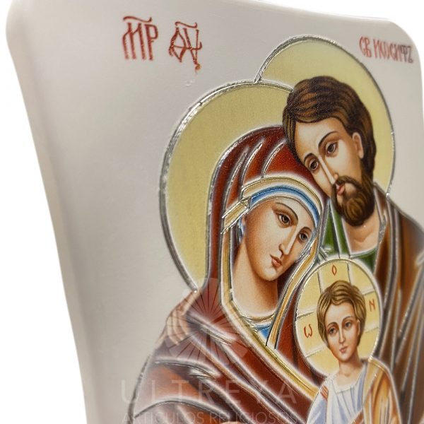 icono sagrada familia blanco