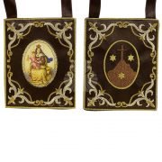 escapulario virgen del carmen marron