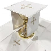 servicio de altar cruz beige