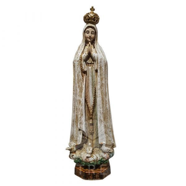 virgen de fatima envejecida