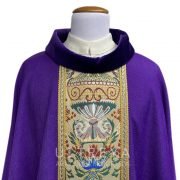 casulla estolon tejido morada