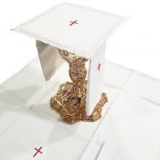 servicio de altar bordado cruz