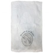 pañuelo bautizo gris rectangular