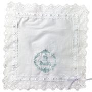 pañuelo de bautizo verde