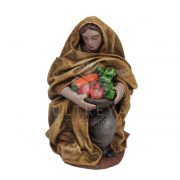 pastora con hortalizas