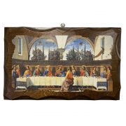 cuadro madera ultima cena