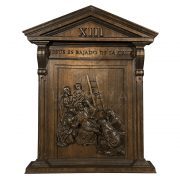 viacrucis madera tallada