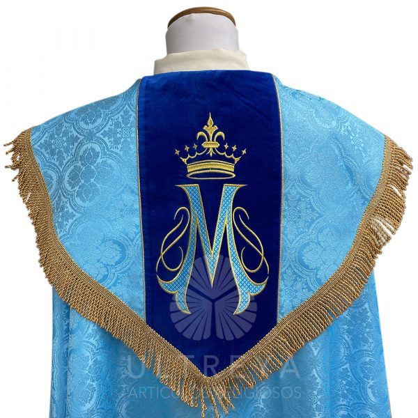 capa pluvial damasco celeste