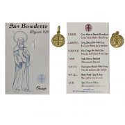 medalla plata san benito dorada