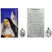 medalla grabada santa rita