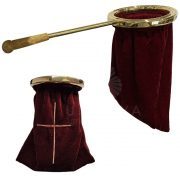 limosnero metal dorado 25 cm