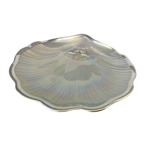 concha de bautismo cristal nacar plata