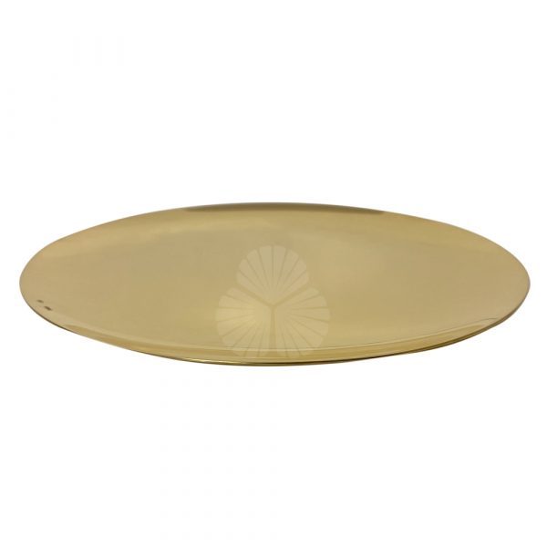 patena de plata con baño de oro