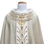 casulla bordada lana blanca