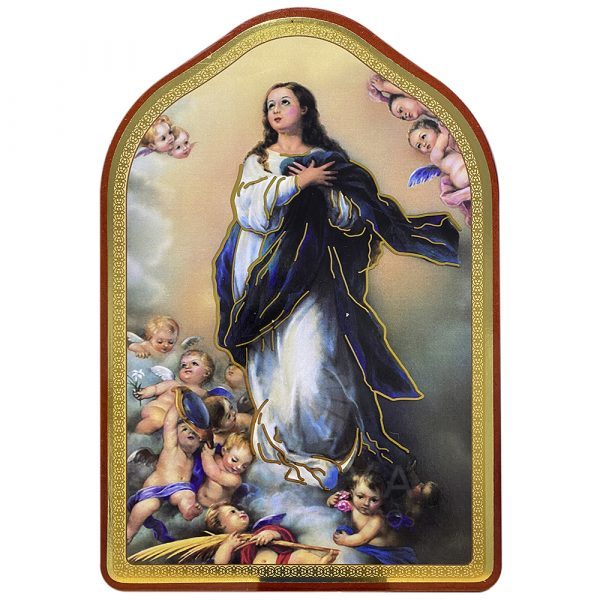 Cuadro de madera de la Inmaculada