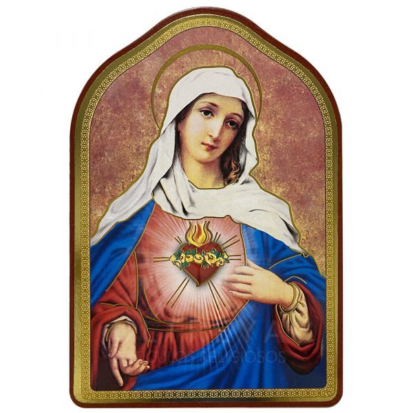 Cuadro de madera del Sagrado Corazón de María