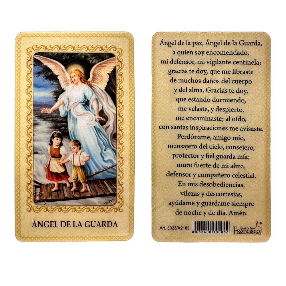 estampita angel de la guarda
