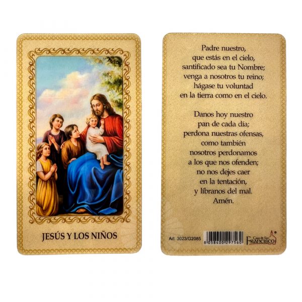 estampita jesús y los niños