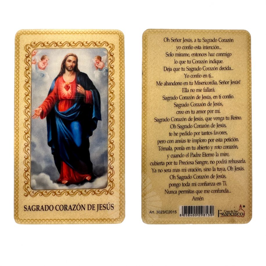 ESTAMPITA SAGRADO CORAZON DE JESUS - Artículos Religiosos Ultreya